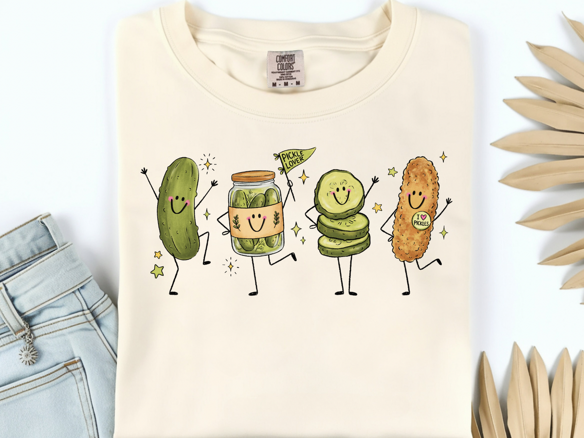 Handdrawn Happy Pickles Tee