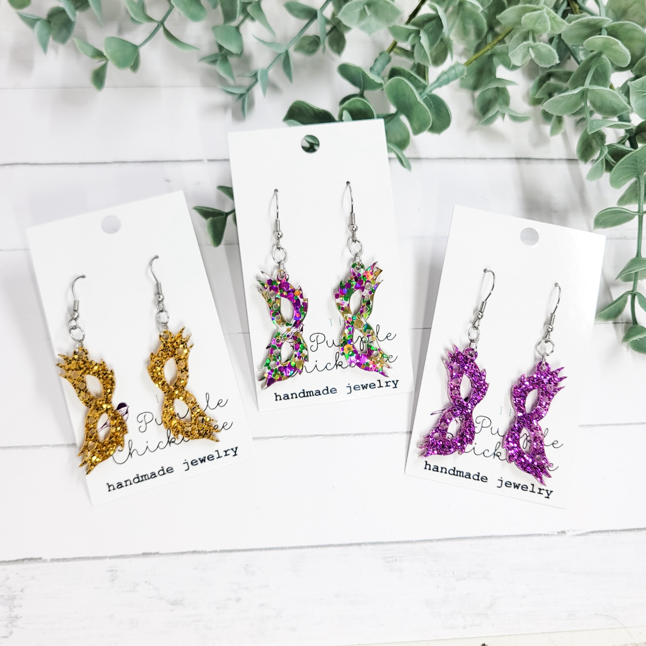 Mardi Gras Masks Earrings