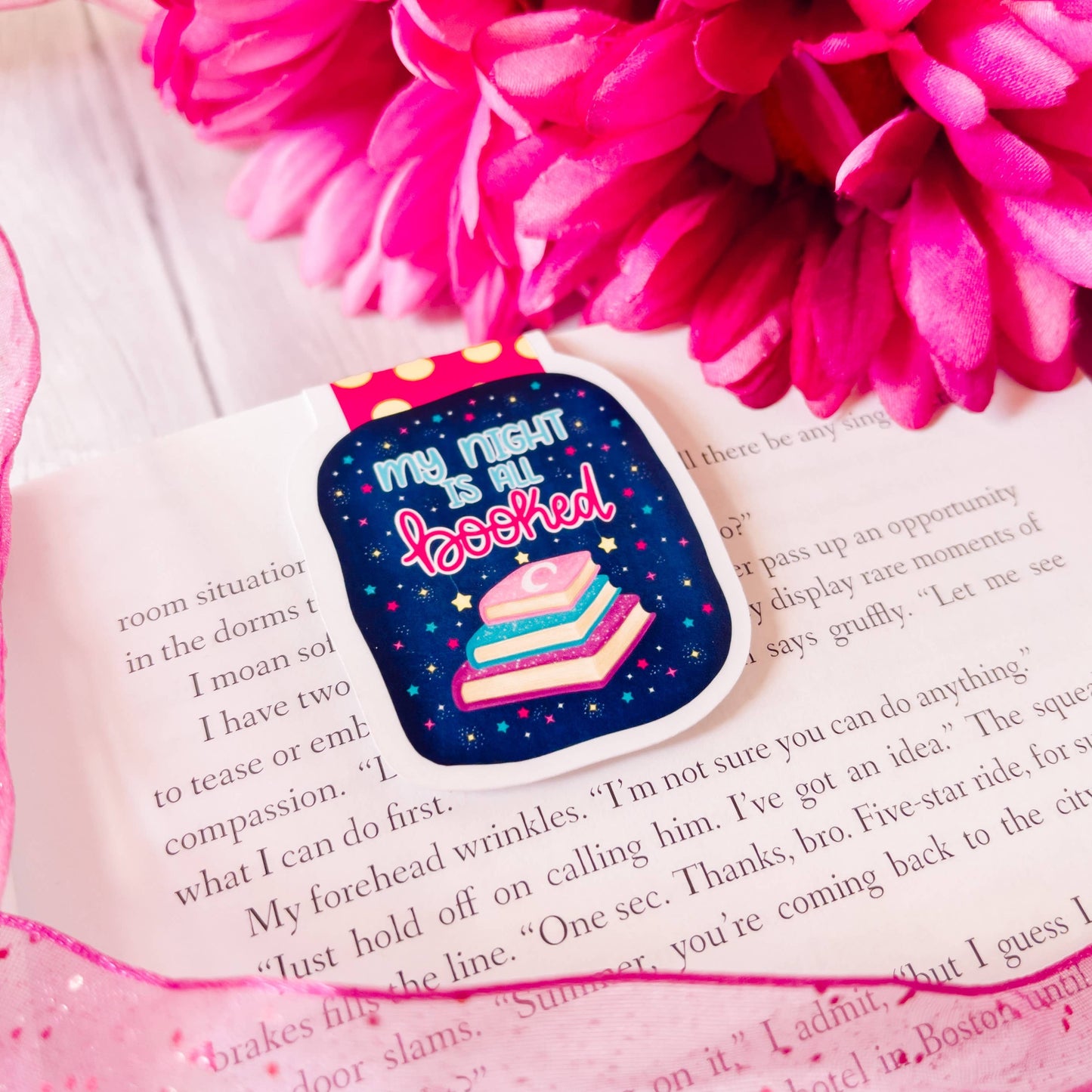 My Night is all Booked Magnetic Bookmark