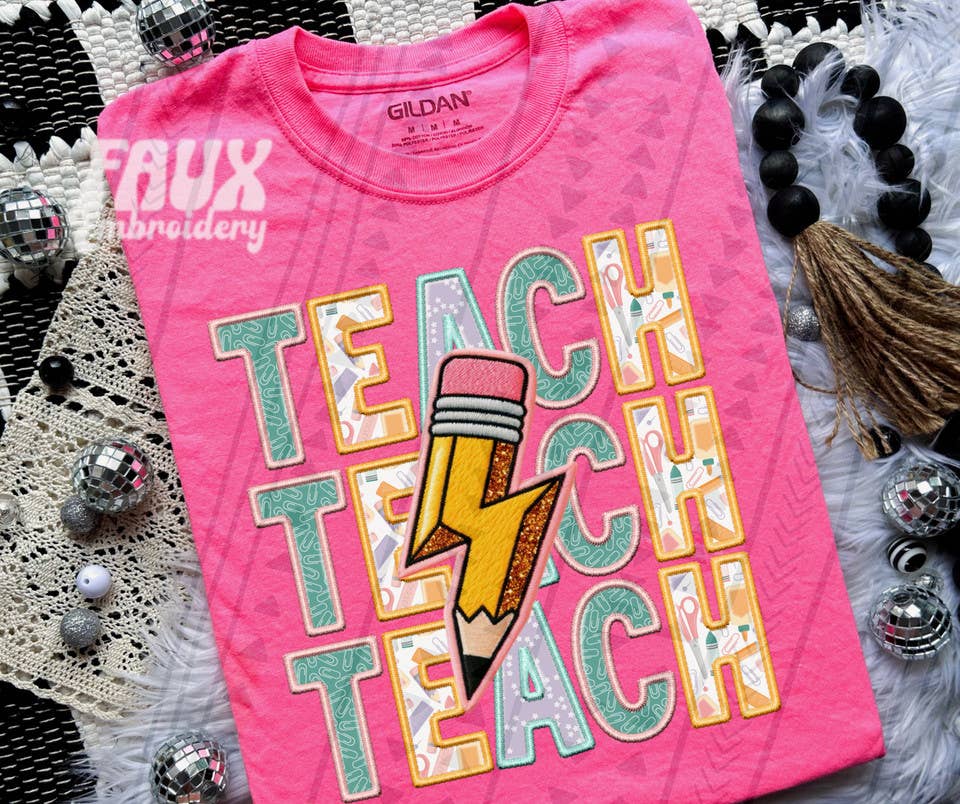 Teach Lightning Bolt Tee