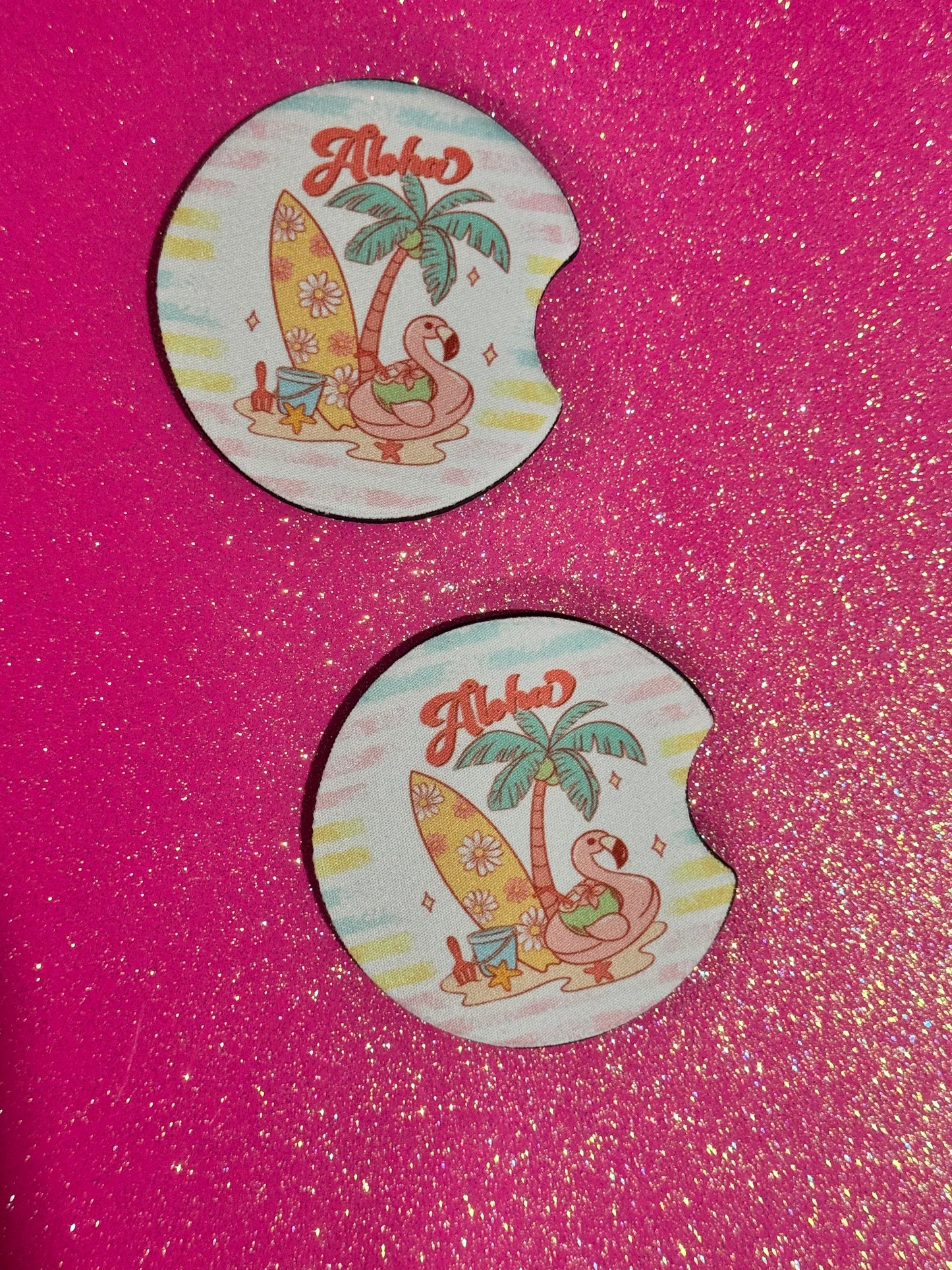 Aloha car coasters