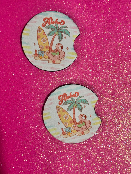 Aloha car coasters