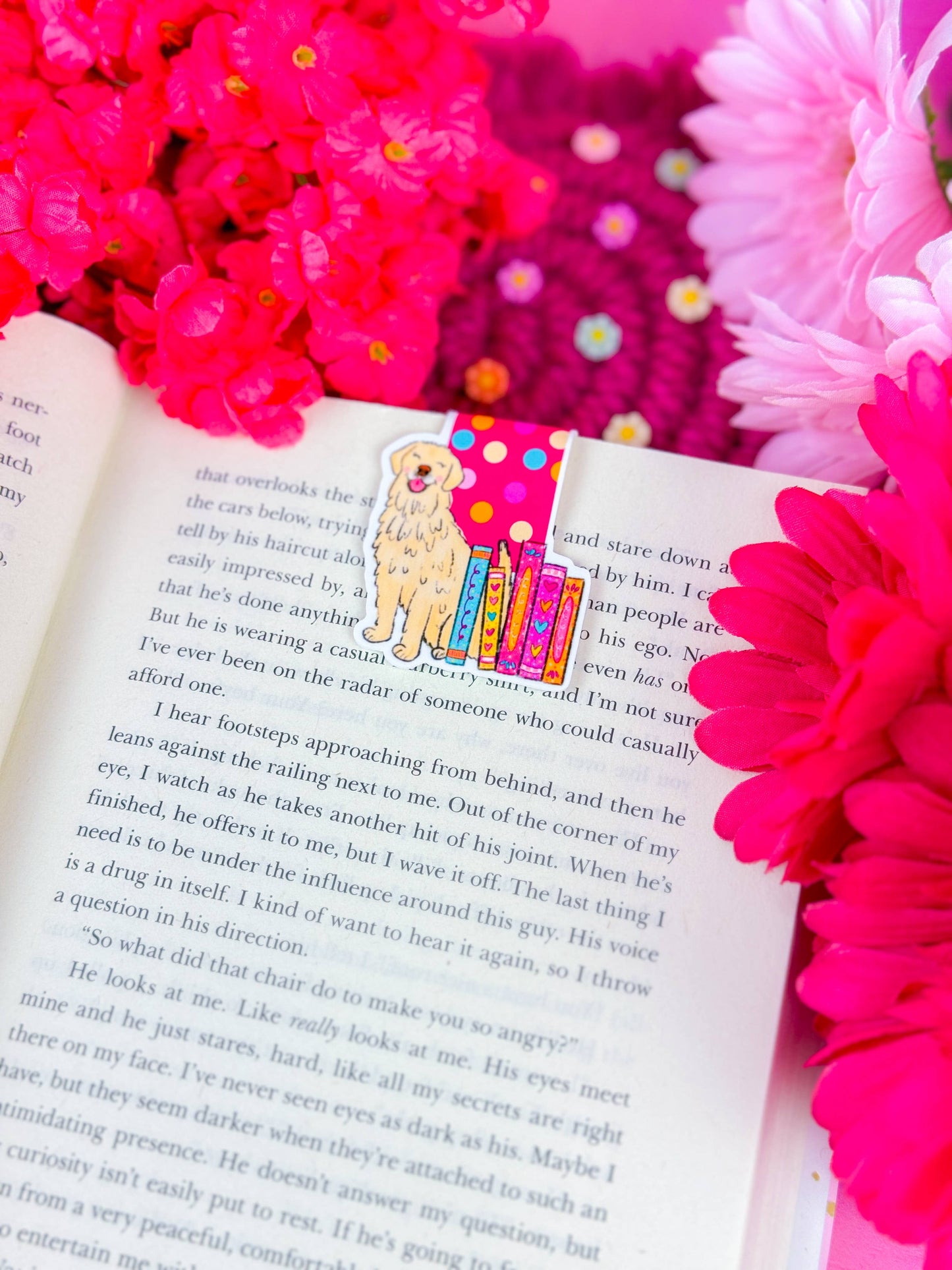 Yellow Lab Dog Magnetic Bookmark