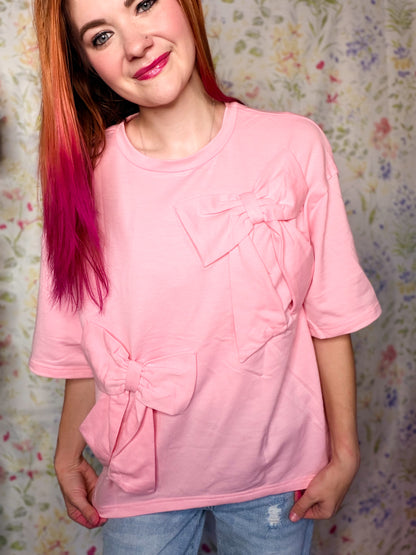 Pink Bow Top