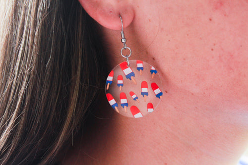 Bomb pop dangle earrings