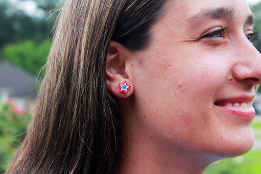 Red, White & Blue Studs