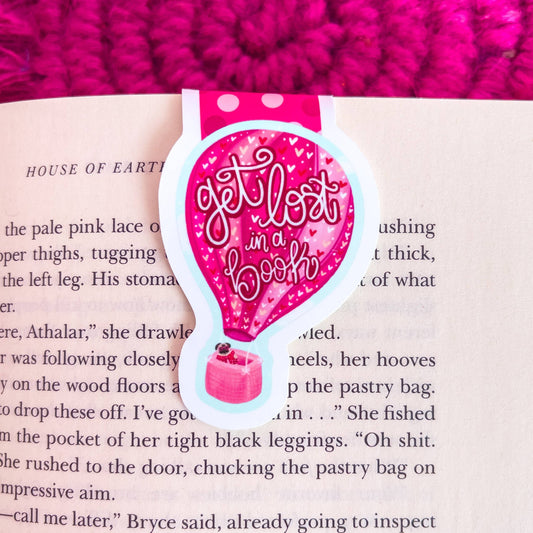 Let's Get Lost in a Book Magnetic Bookmark