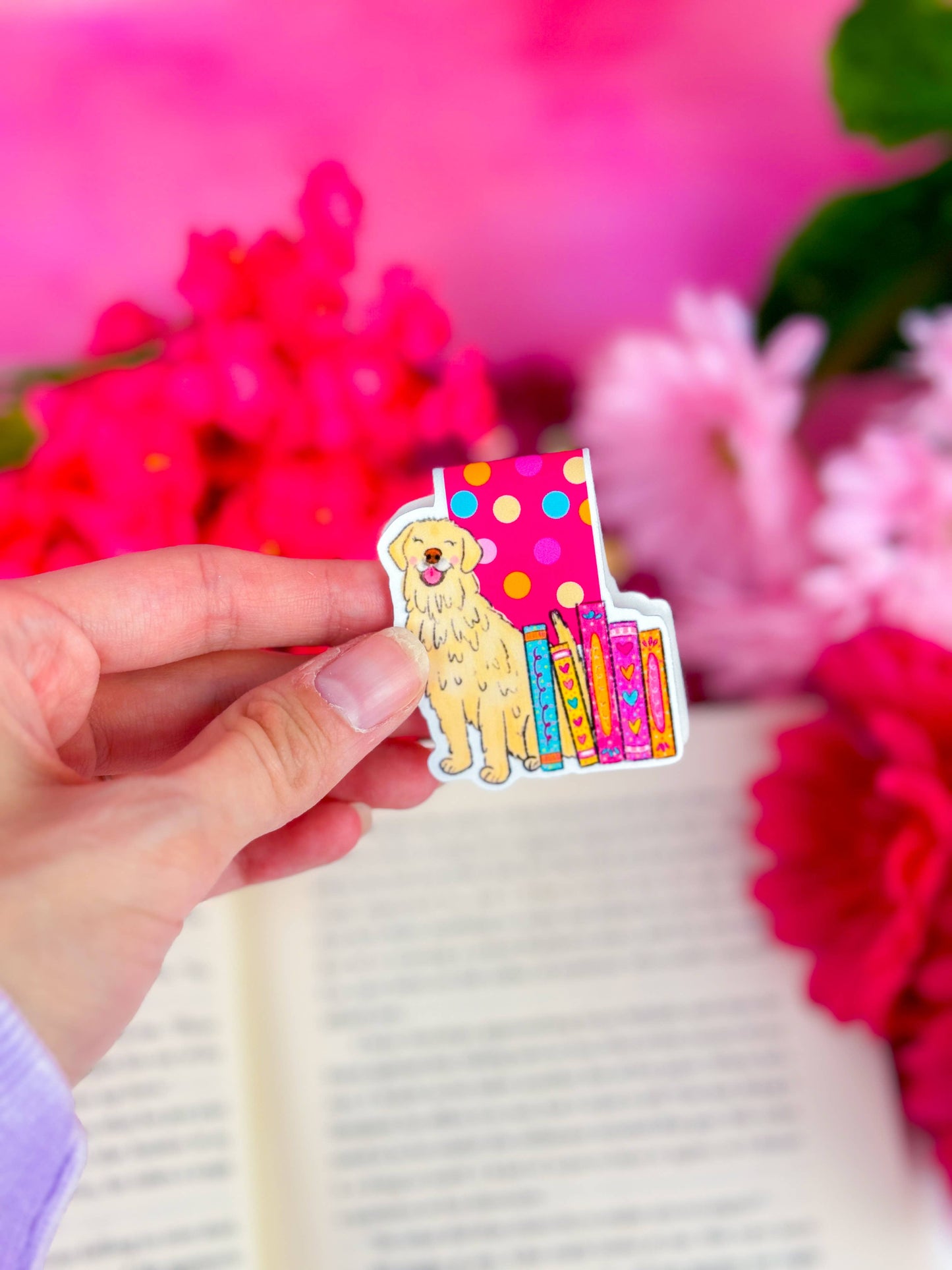 Yellow Lab Dog Magnetic Bookmark