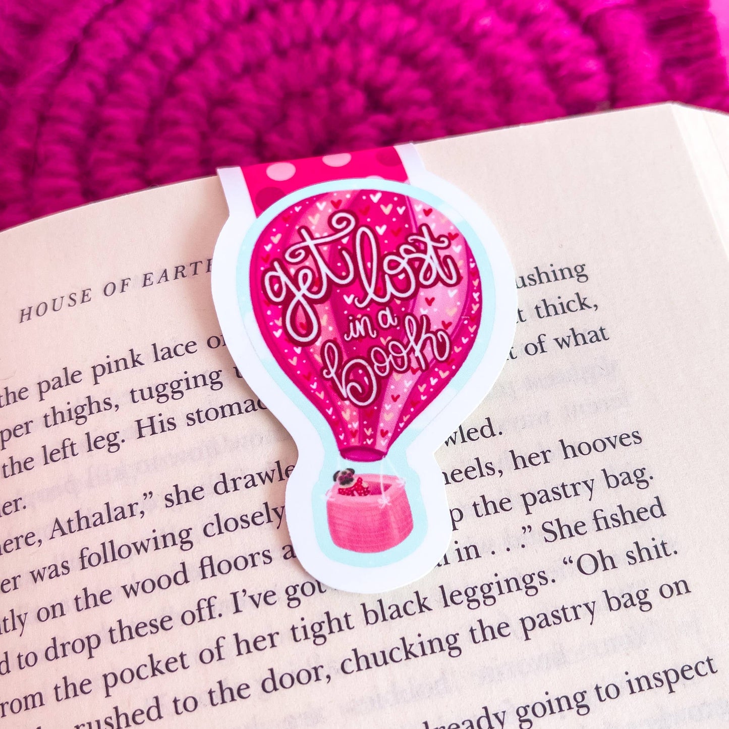 Let's Get Lost in a Book Magnetic Bookmark