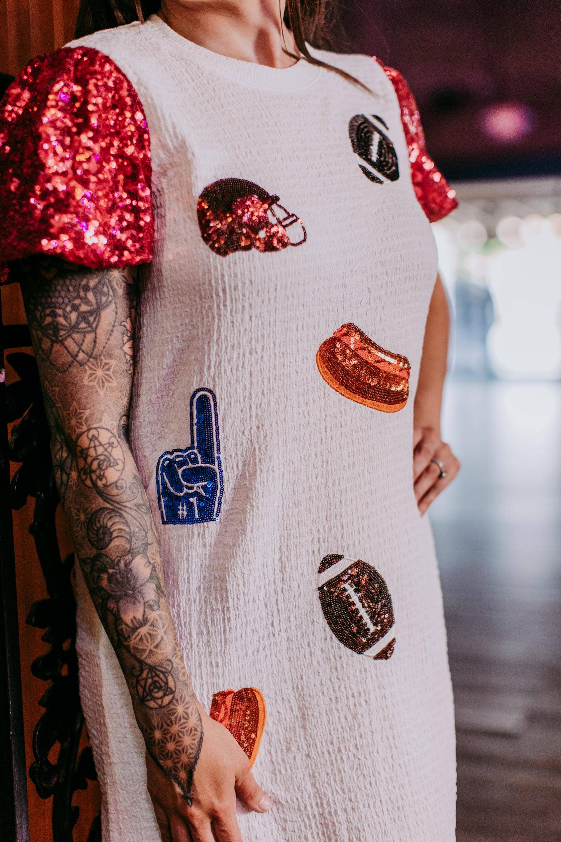 Game Day Sequins Dress