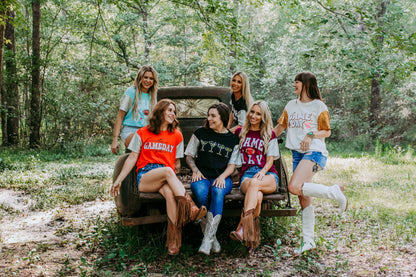 Sequins Embroidery Game Day Tee