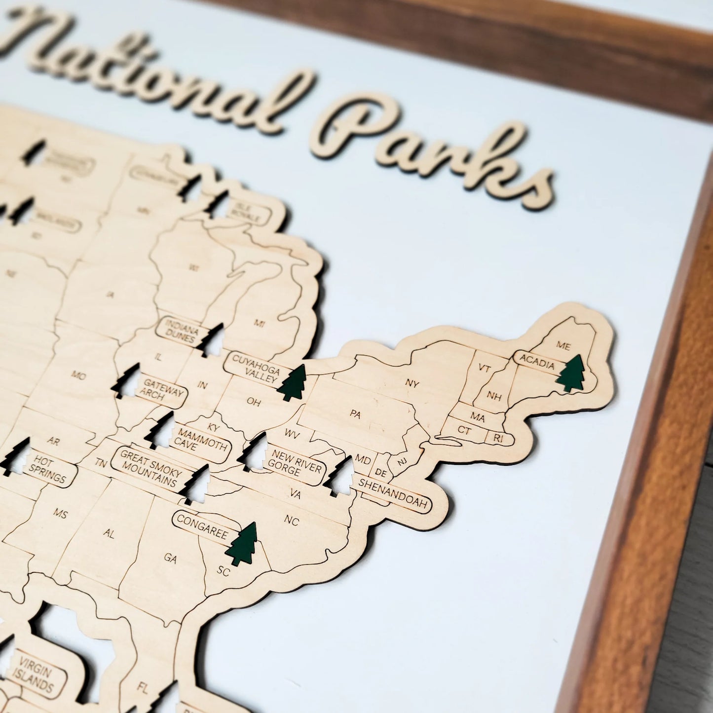 US National Park Map