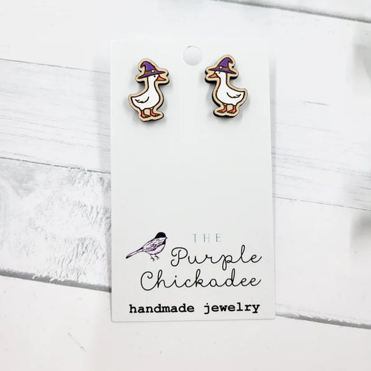 Witch Goose Studs